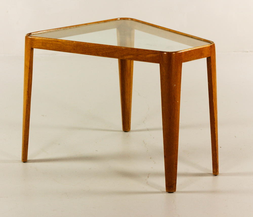 Appraisal: - Wormley for Dunbar Wedge Side Table Edward Wormley for