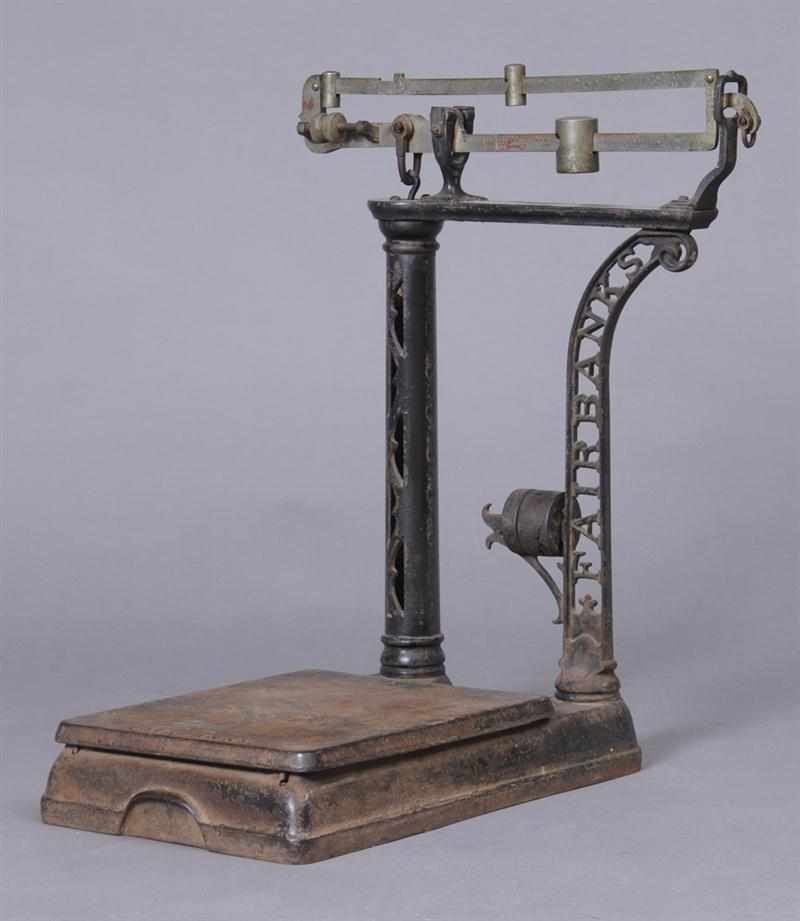 Appraisal: FAIRBANKS CAST-IRON BEAM BALANCE SCALE Provenance Property from the Collection