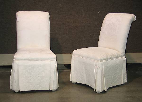 Appraisal: Two Contemporary upholstered chairs