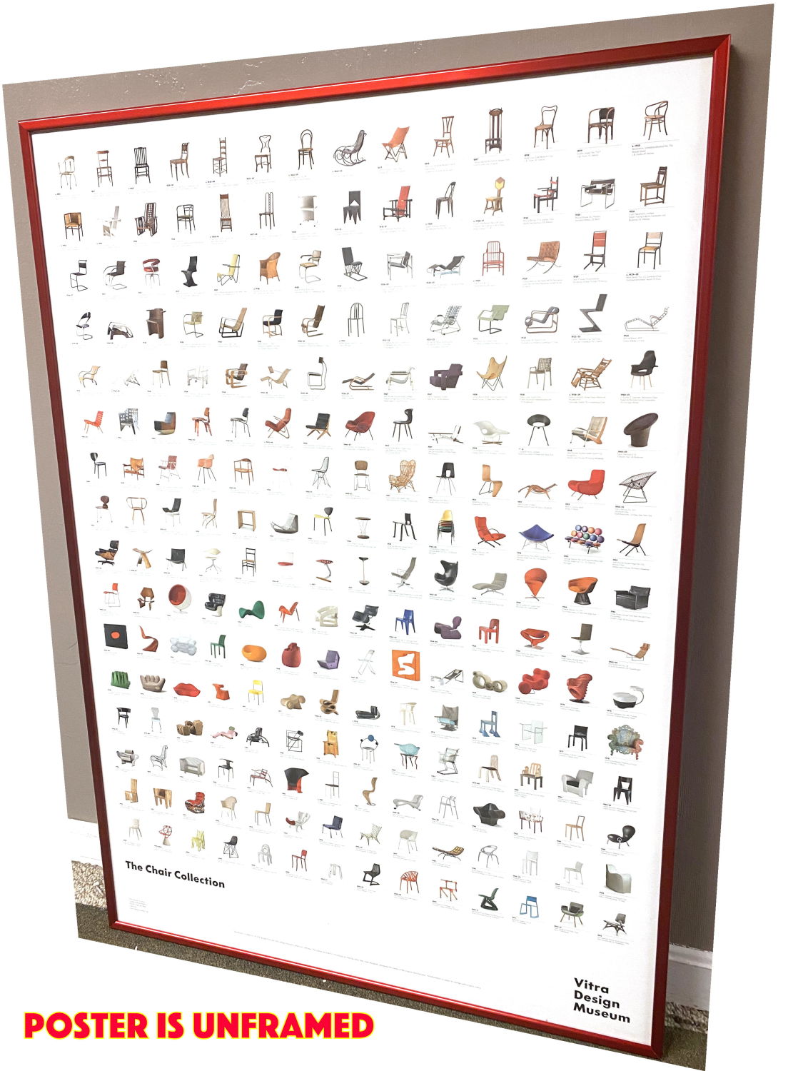 Appraisal: Vitra - The Chair Collection Poster - shows selected pieces