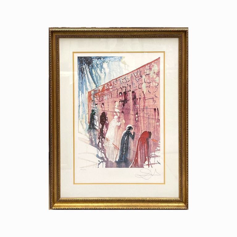 Appraisal: Salvador Dali Western Wall Salvador Dali Western Wall Lithograph Measures