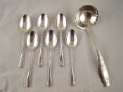 Appraisal: A mixed lot comprising an American silver sauce ladle and