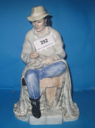 Appraisal: Royal Doulton Prototype Figure of a Fisherman Mending Nets properbly