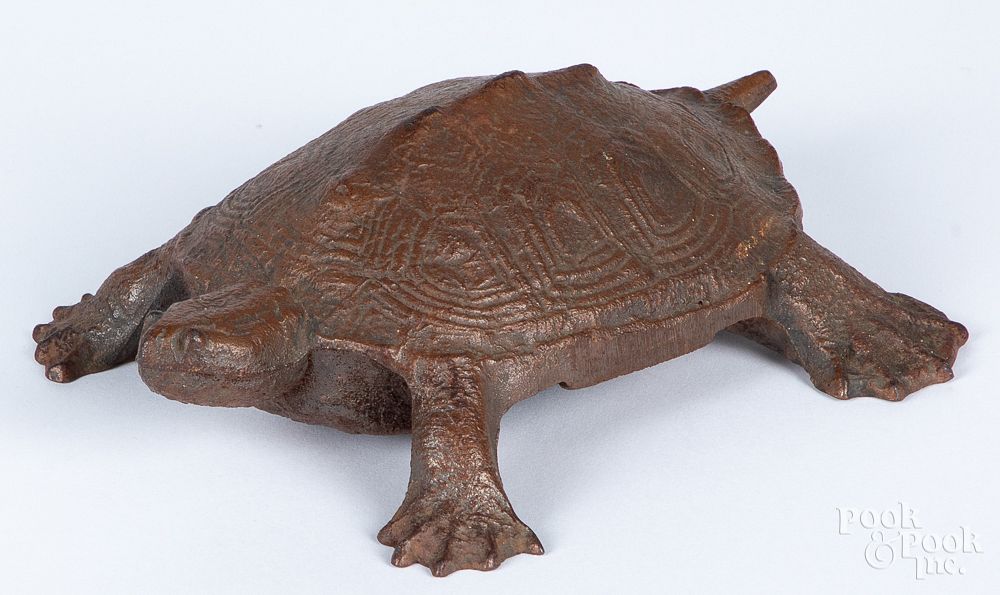 Appraisal: Wilton cast iron water turtle doorstop Wilton cast iron water