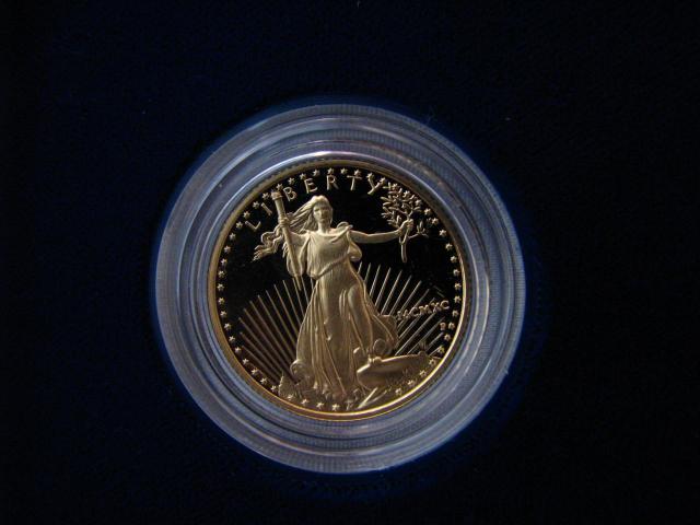 Appraisal: U S Gold Eagle proof coin mint mark P Philadelphia