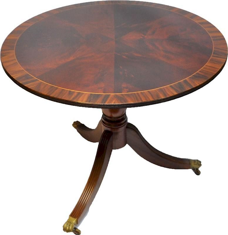 Appraisal: ANTIQUE ENGLISH LARGE MAHOGANY TILT TOP TABLE Antique English Large