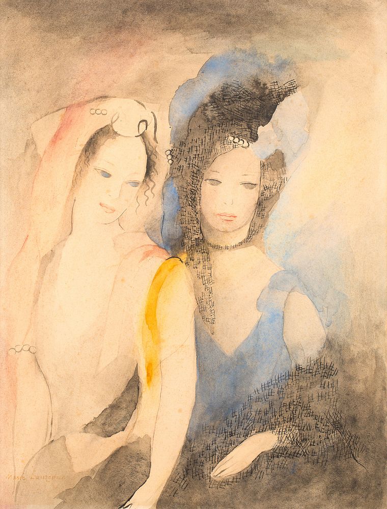 Appraisal: MARIE LAURENCIN FRENCH - MARIE LAURENCIN FRENCH - Portrait de