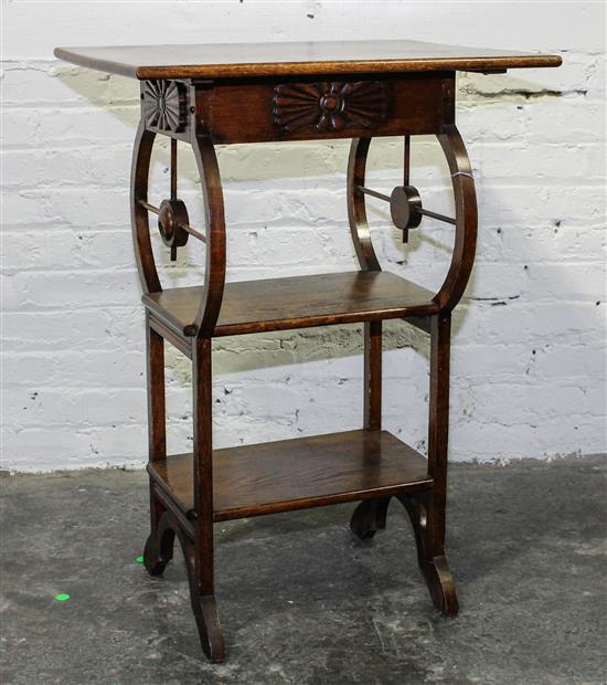 Appraisal: Sale Lot A Victorian Oak Side Table second half th