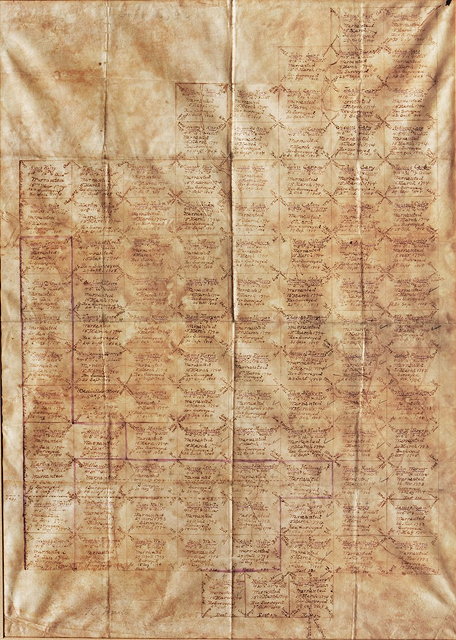 Appraisal: A TH CENTURY PEN AND INK MAP of the land