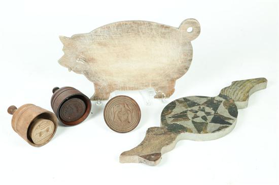 Appraisal: FIVE ITEMS American nd half- th century-early th century Butter