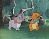 Appraisal: WALT DISNEY STUDIOS The Aristocats Group of hand-painted animation cels