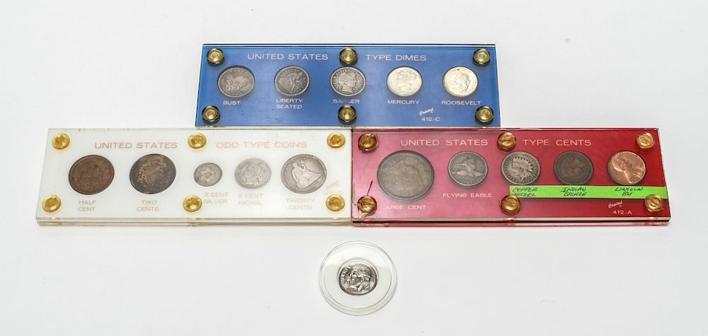 Appraisal: United States Cents Dimes Odd Type Coin Sets D Roosevelt