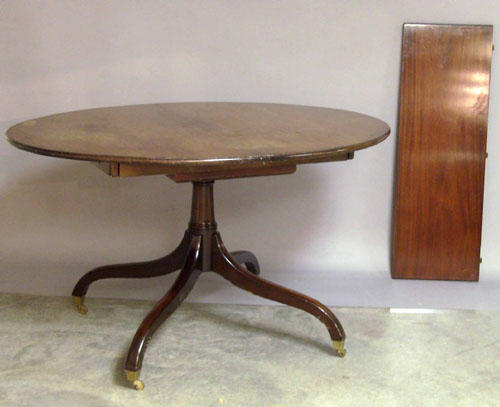 Appraisal: Saybolt Cleland mahogany dining table h w d - with