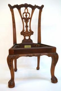 Appraisal: Carved Chippendale Style Child's Chair Carved Chippendale Style Child's Chair