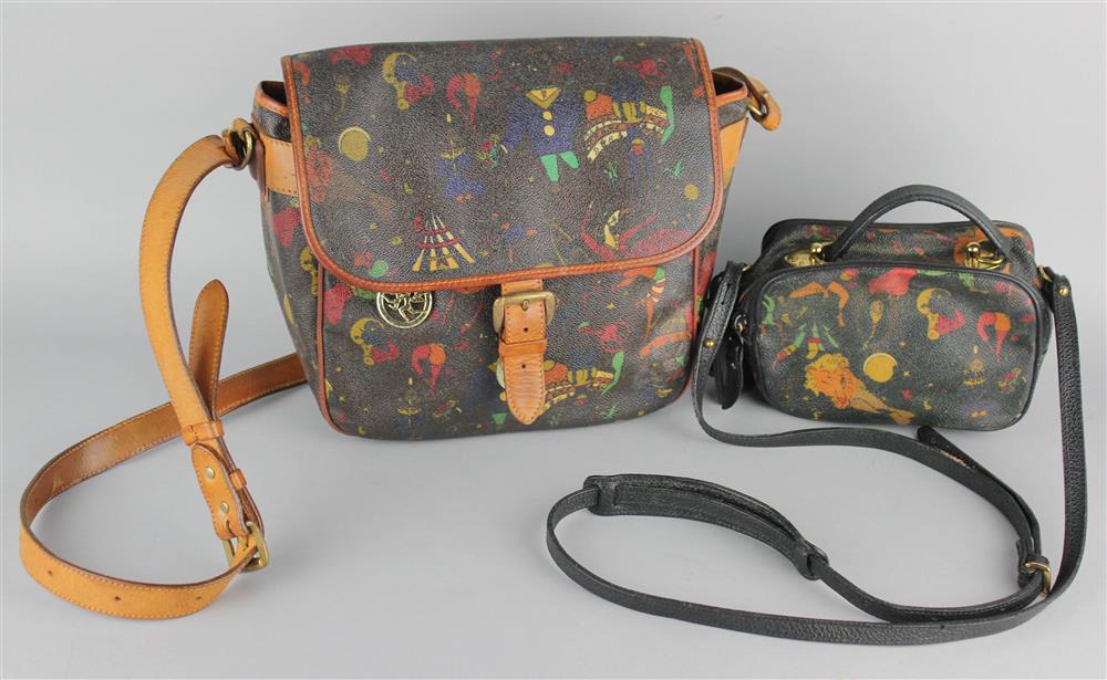 Appraisal: PIERO GUIDI MAGIC CIRCUS SHOULDER BAG AND MATCHING CROSS- OVER