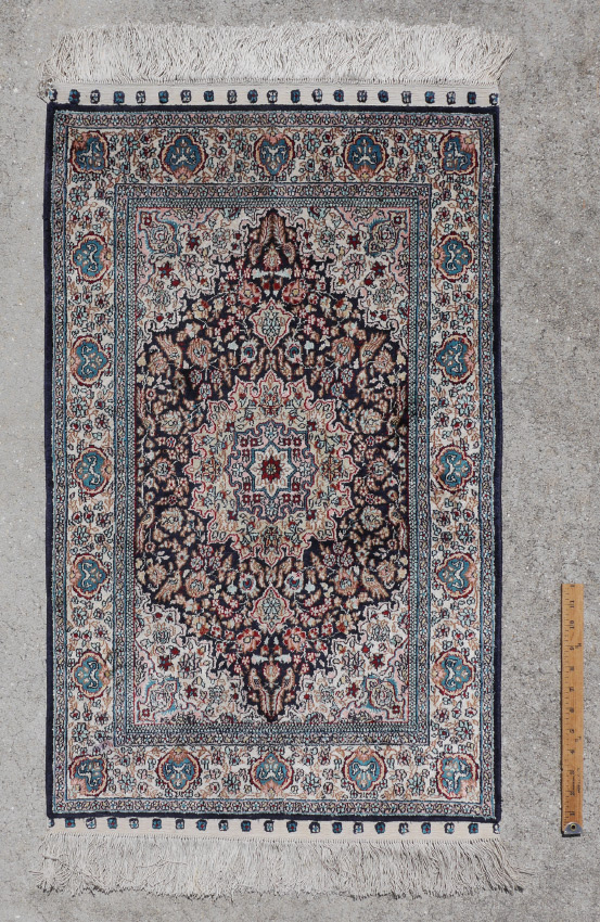 Appraisal: APPROX - YR OLD SINO-PERSIAN HAND KNOTTED WOOL RUG '