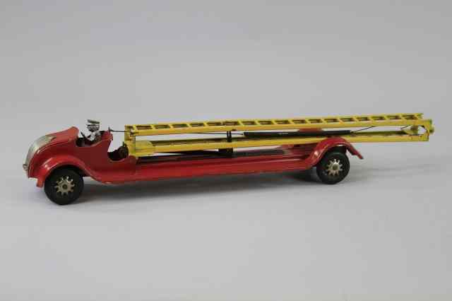 Appraisal: KINGSBURY AERIAL LADDER TRUCK C Studebaker body style pressed steel