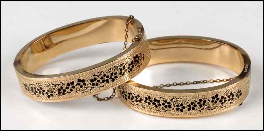 Appraisal: PAIR OF VICTORIAN GOLD FILLED BRACELETS Condition No Specific Condition