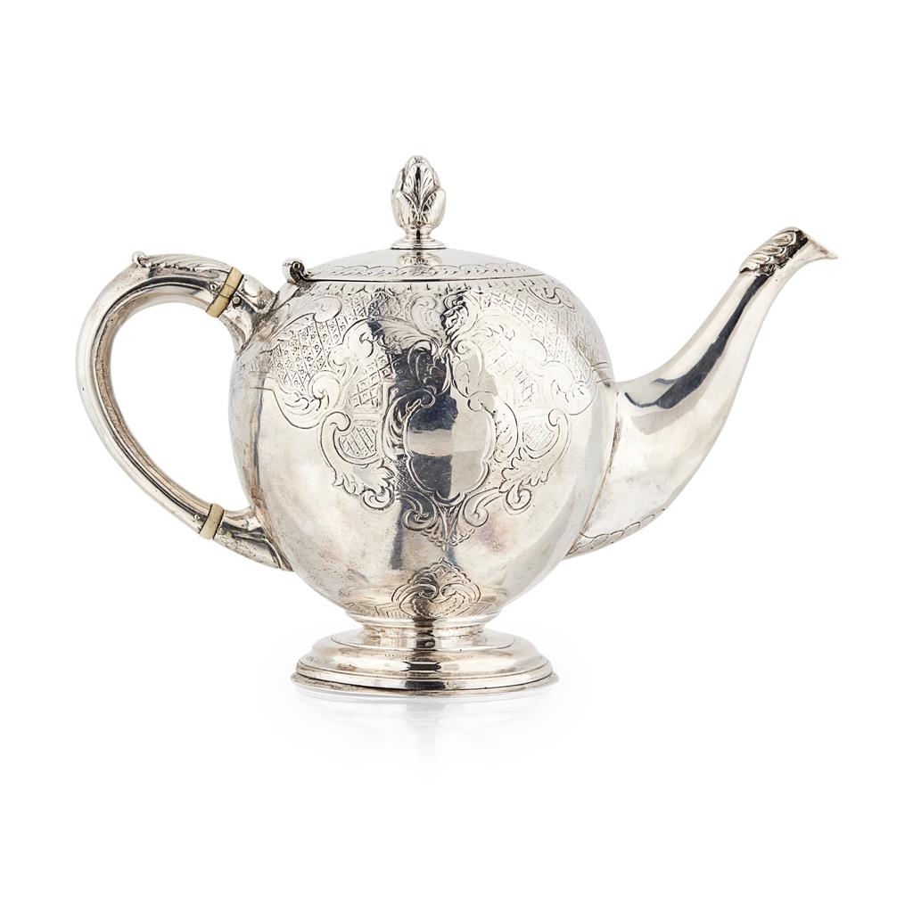 Appraisal: A SCOTTISH GEORGE III BULLET TEAPOT EDINBURGH maker's mark lacking