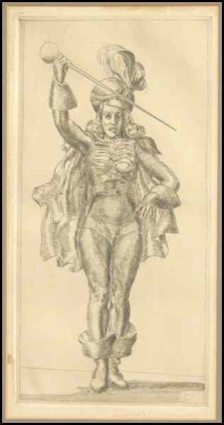 Appraisal: REGINALD MARSH AMERICAN - DRUM MAJORETTE Etching initialed and dated