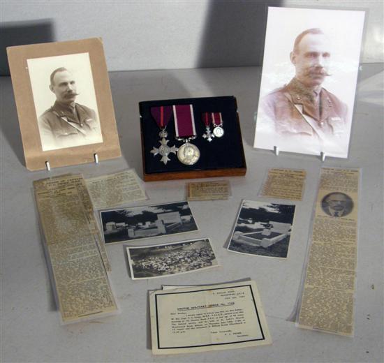 Appraisal: Capt F C Prime M B E medal and miniature