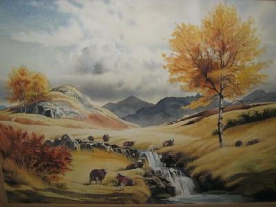 Appraisal: F WILFRED BALL exh - Dales Landscapes with Figures and