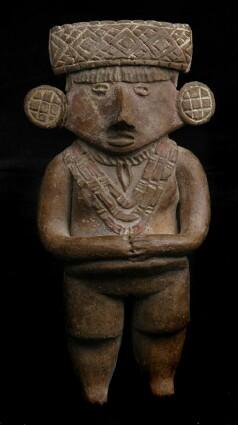 Appraisal: PRE-COLUMBIAN TERRACOTTA FIGURE in