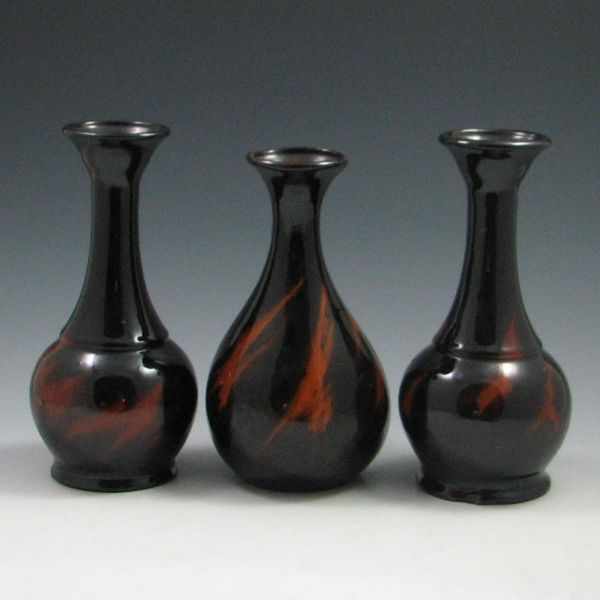 Appraisal: Three Brush-McCoy Vases all unmarked left in excellent condition ''h