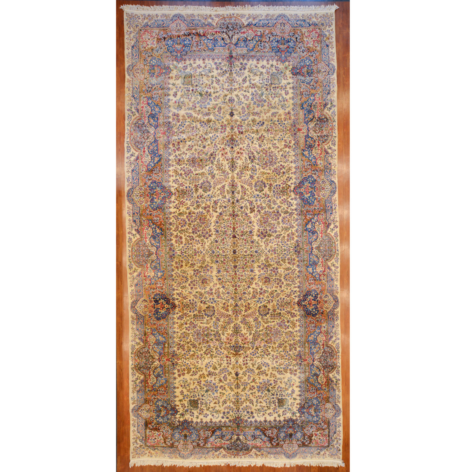 Appraisal: SEMI-ANT KERMAN CARPET PERSIA X Second quarter- th century hand-knotted