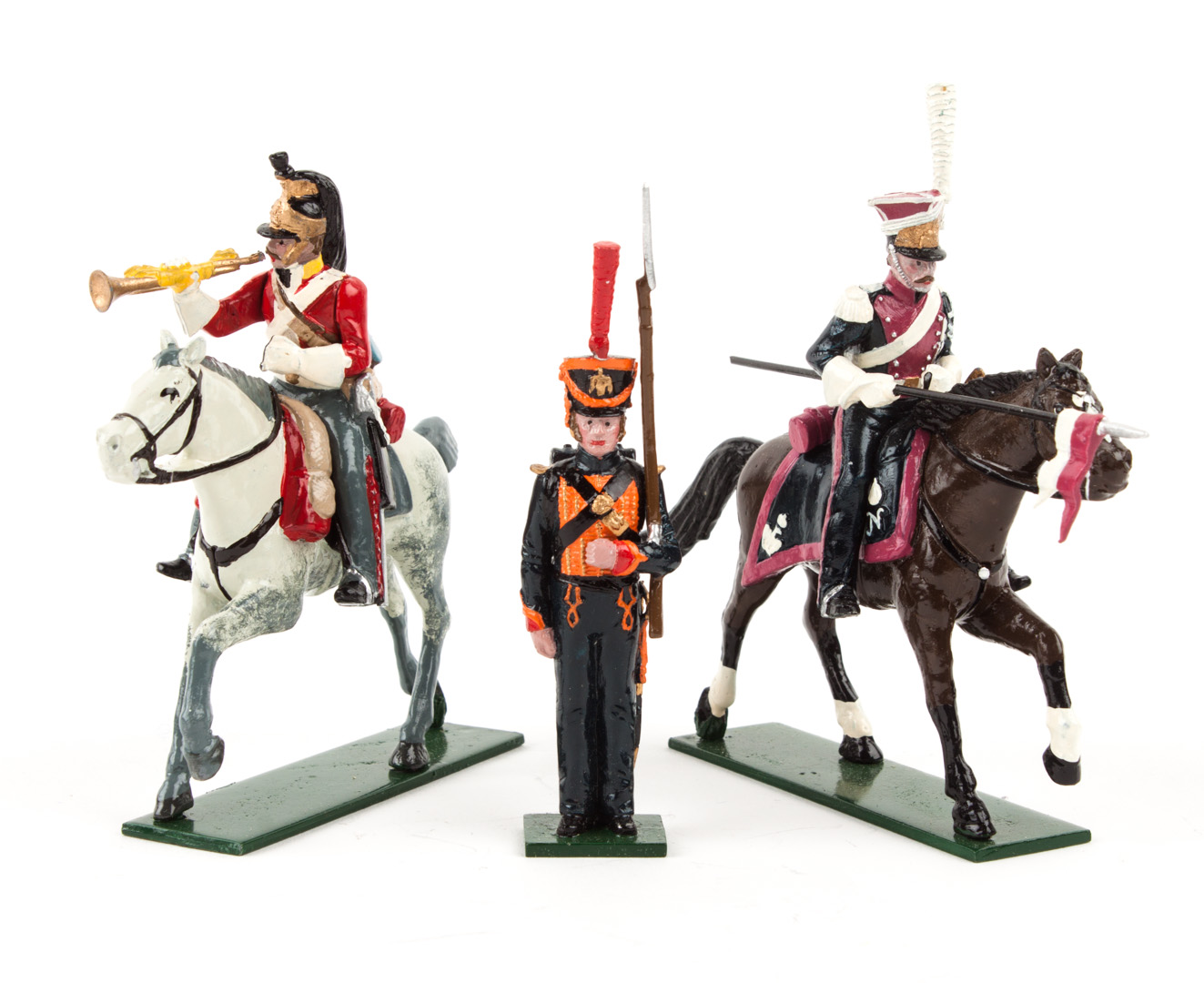 Appraisal: Four Tradition painted lead figure sets Napoleonic era soldiers including