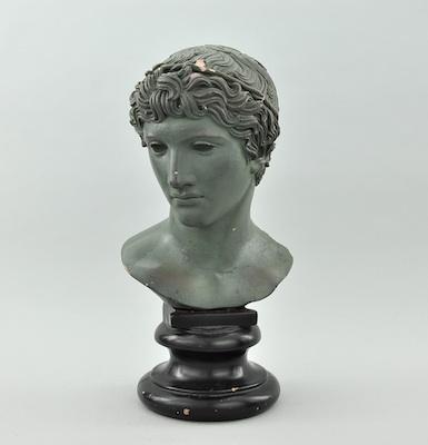 Appraisal: A Classical Style Terracotta Head Heavy terracotta bust a cold