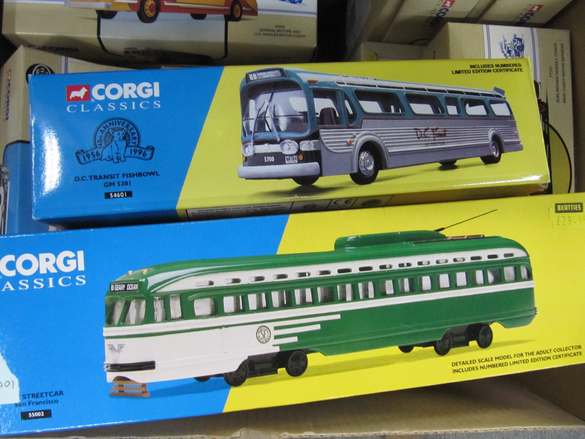 Appraisal: A collection of Corgi Classic model busses and trams in