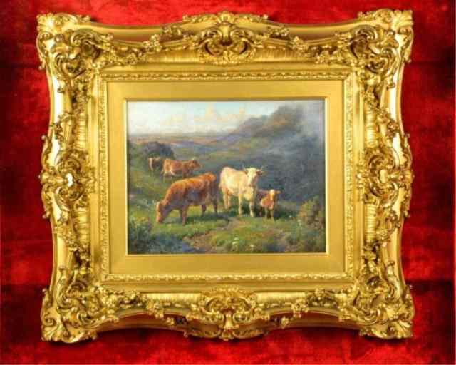 Appraisal: WILLIAM PETER WATSON OIL ON CANVASDepicting Highland Cattle signed and