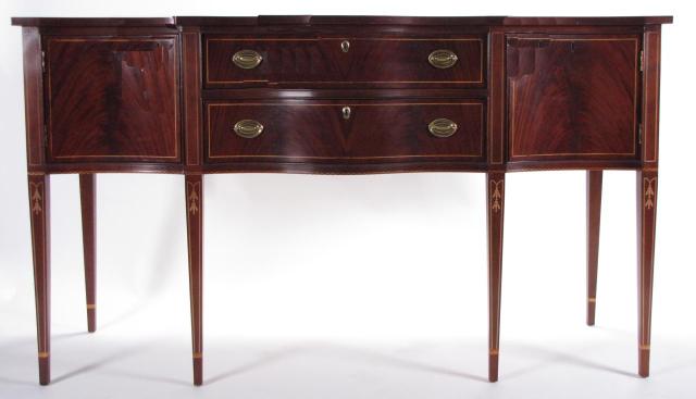 Appraisal: Hickory White Federal Style Mahogany Sideboard from the ''American Masterpiece''