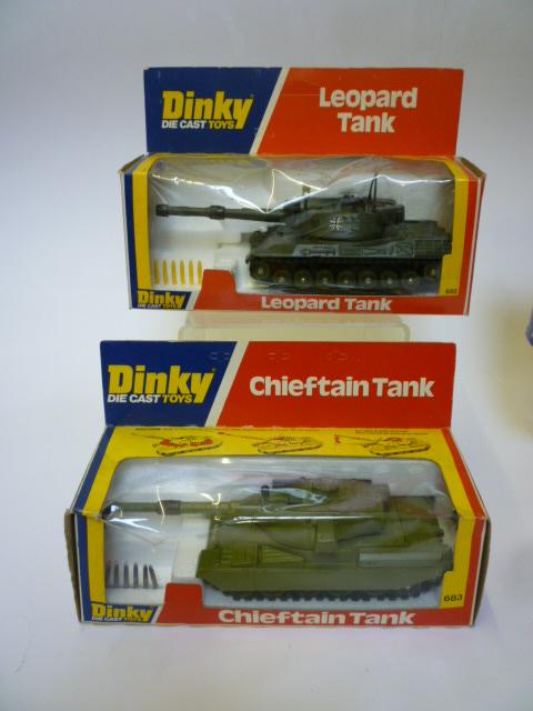 Appraisal: Leopard Tank and Chieftan Tank boxed E