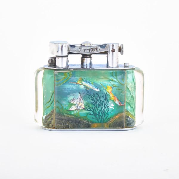 Appraisal: Dunhill Aquarium Lighter c the acrylic body with continuous intaglio