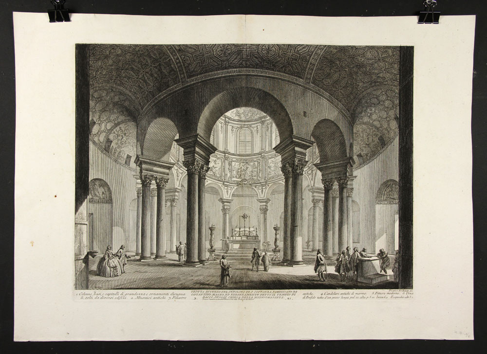 Appraisal: - Piranesi Veduta interna del Sepolcro di S Costanza Print