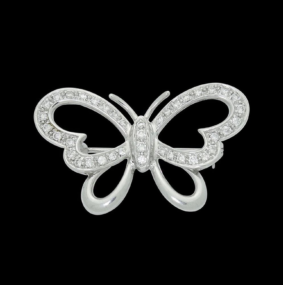 Appraisal: Craig Drake k VS G-H Diamond Butterfly Pin Brand Craig