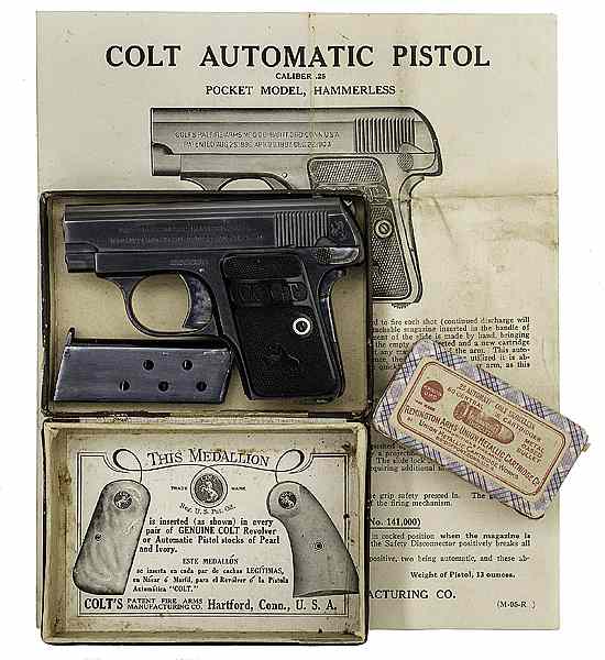 Appraisal: Colt Model Semi-Auto Pistol ACP cal barrel S N Blue