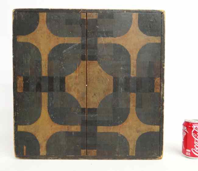 Appraisal: th c two sided gameboard in original paint '' x