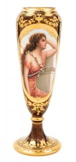 Appraisal: A Vienna Porcelain Vase Height inches A Vienna Porcelain Vase