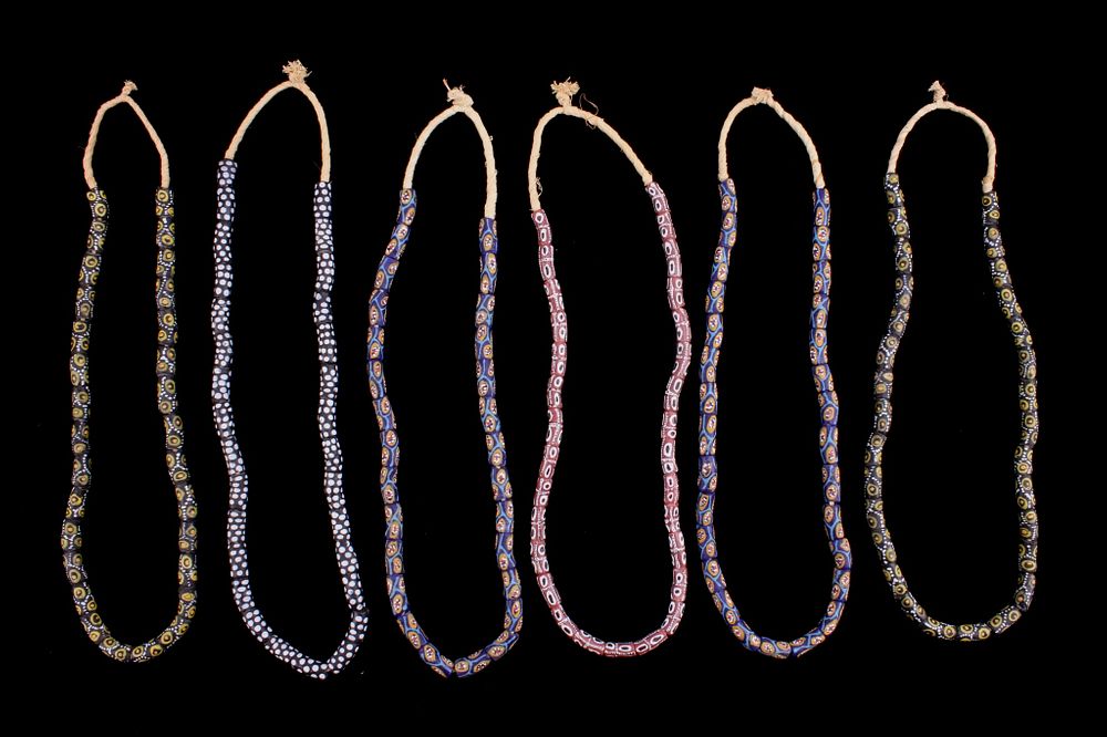 Appraisal: Millefiori African Trade Bead Necklace Collection Included in this lot