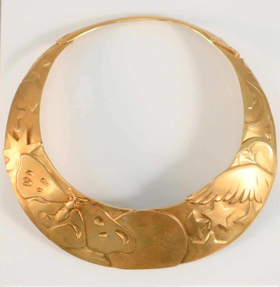 Appraisal: Angela Cummings for Tiffany Company karat gold nocturnal design collar