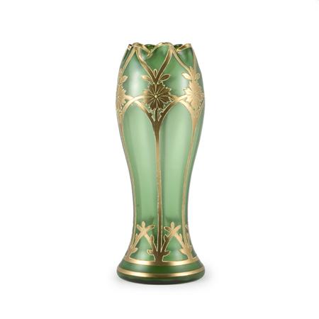 Appraisal: Bohemian Glass Vase Estimate -