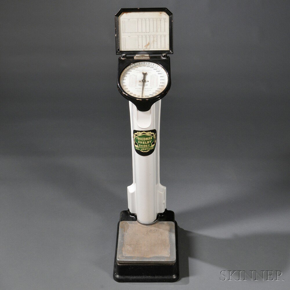 Appraisal: Coin-operated Hanson Weigh Master Scale with an enameled plaque reading