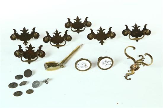 Appraisal: GROUP OF BRASS AND PEWTER ITEMS American and English th-