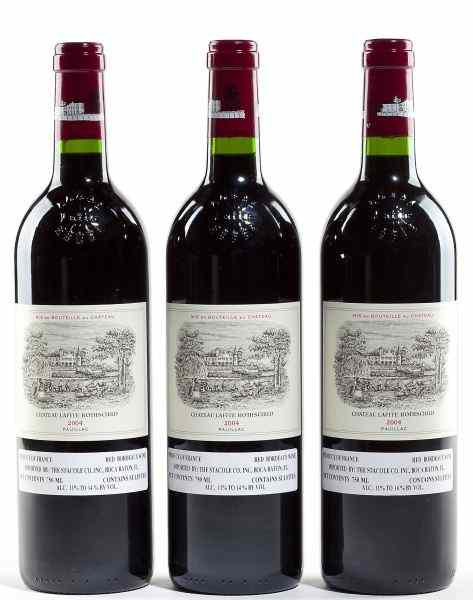 Appraisal: Chateau Lafite RothschildPauillac bottles into neck''This beautiful stunningly dense purple-colored