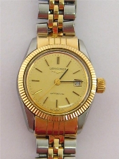 Appraisal: Longines a lady s stainless steel and carat gold automatic