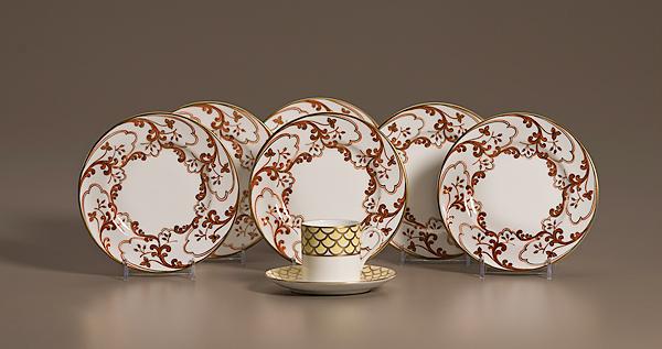 Appraisal: TIFFANY CO PRIVATE STOCK BREAD PLATES AND CUP American th