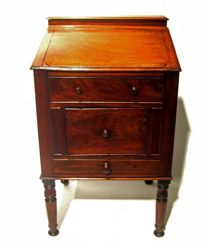 Appraisal: Mahogany campaign writing desk th century